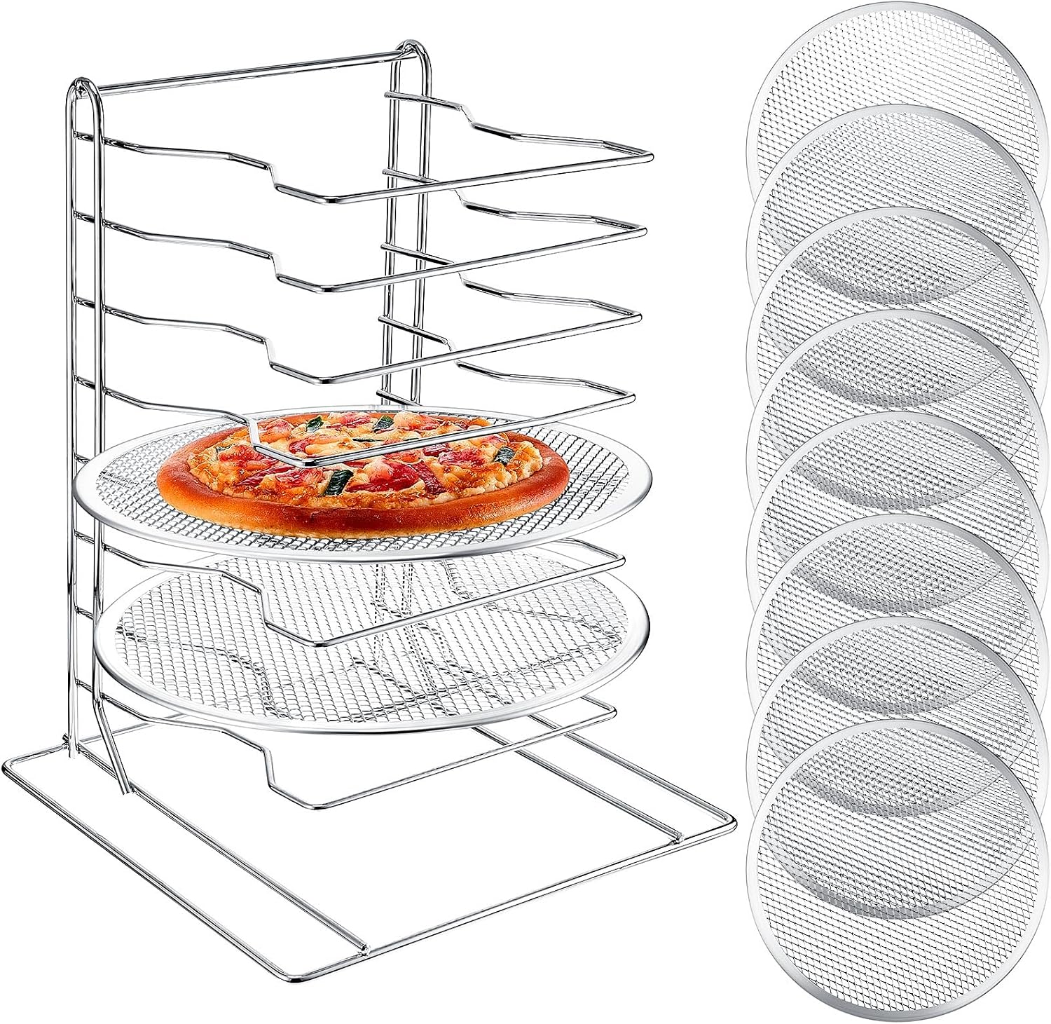 Kitchen Baking Ware - Supporto per pizza a 8 livelli