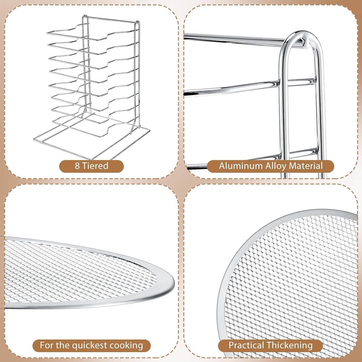 Supporto per pizza a 8 livelli - Kitchen Baking Ware recensione e prezzo