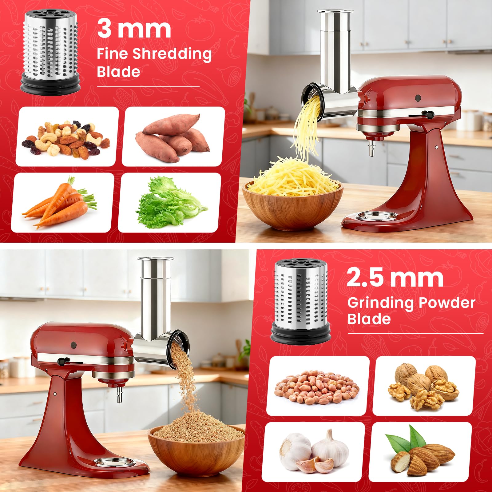 Affettatrice in Acciaio Inox,  - Kitchenaid Baking Set recensione e prezzo