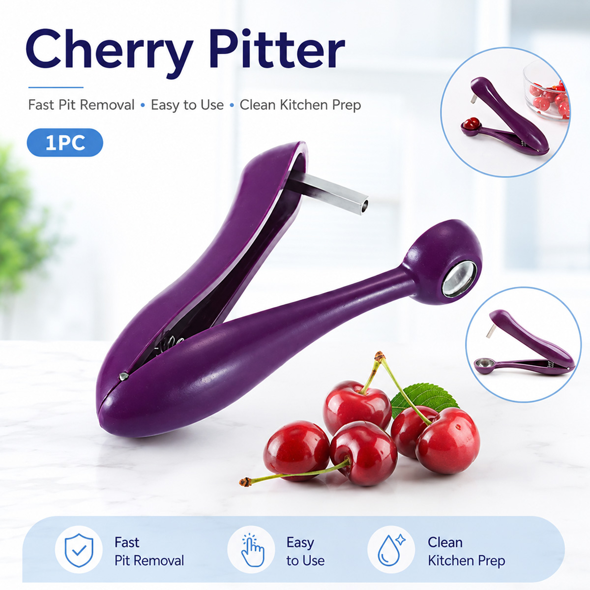 Spremi-ciliegie e olive manual - Kitchen Tools For Baking recensione e prezzo
